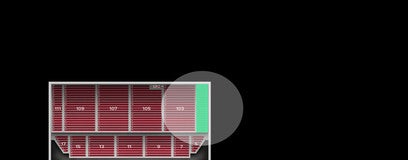 Seat view from Upper Sideline