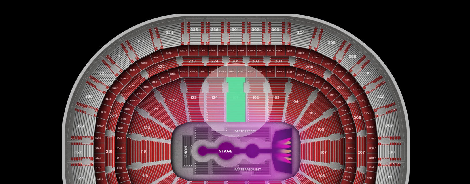 Seat view from Lower