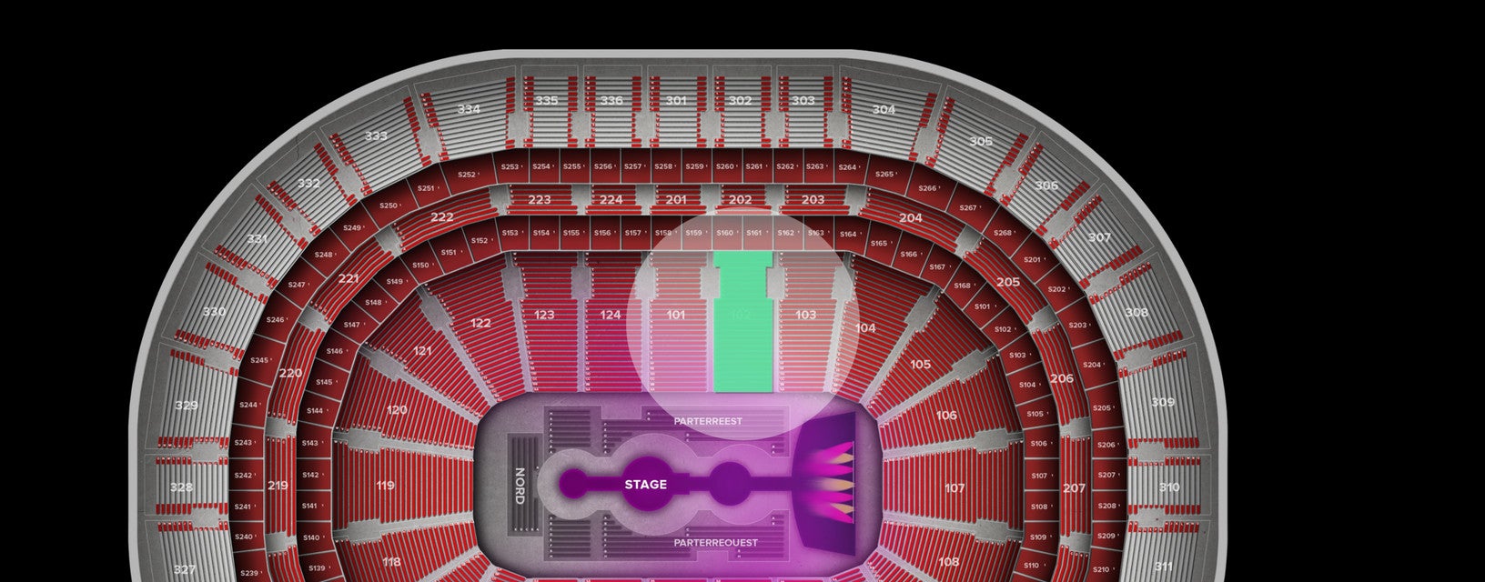 Seat view from Lower