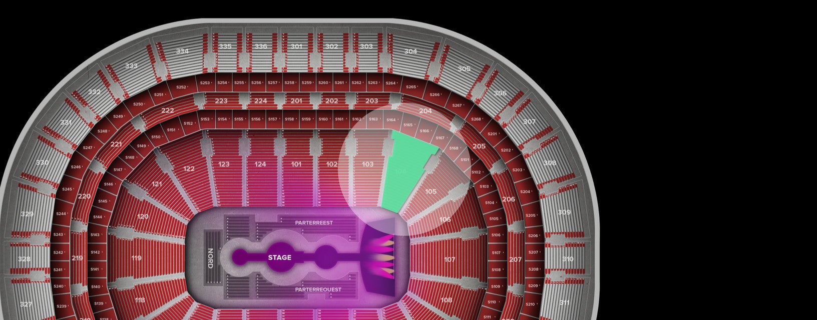 Seat view from Lower