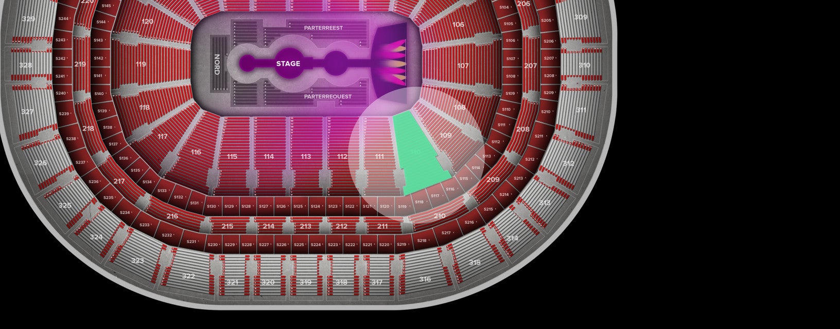 Seat view from Lower