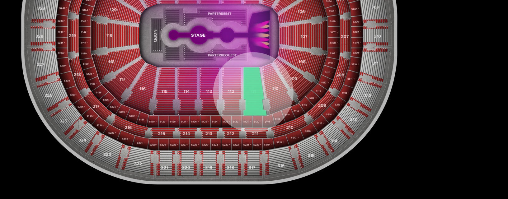 Seat view from Lower