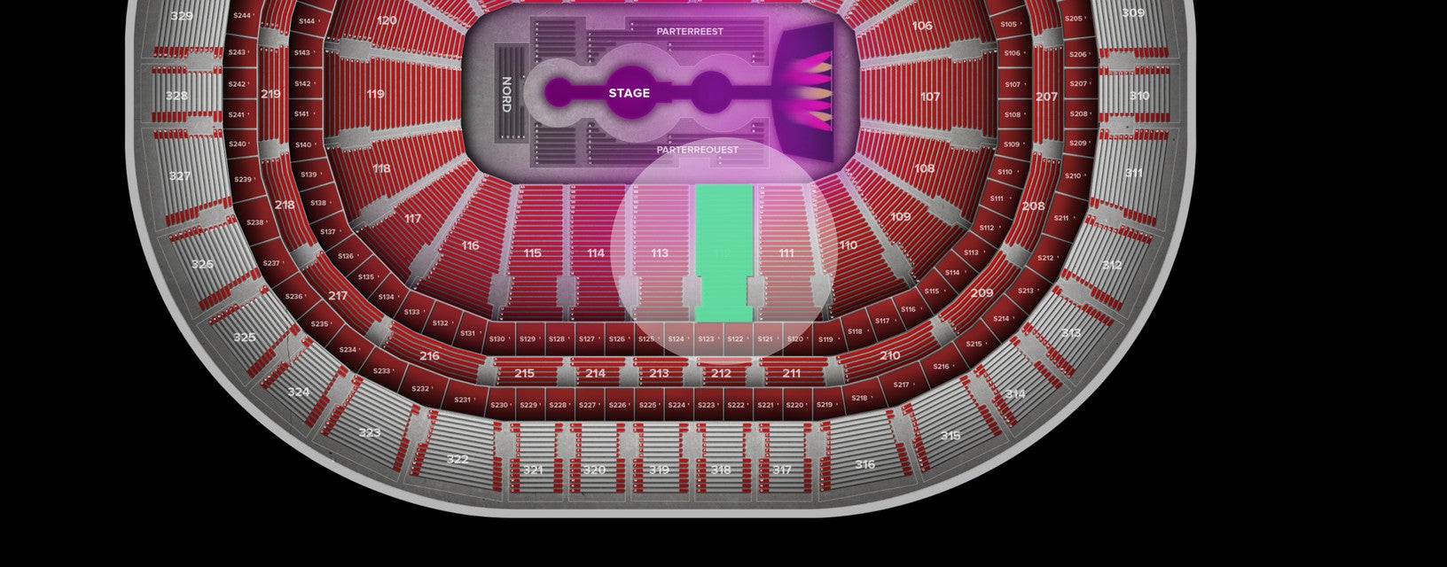 Seat view from Lower