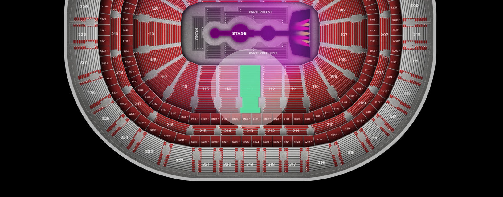 Seat view from Lower