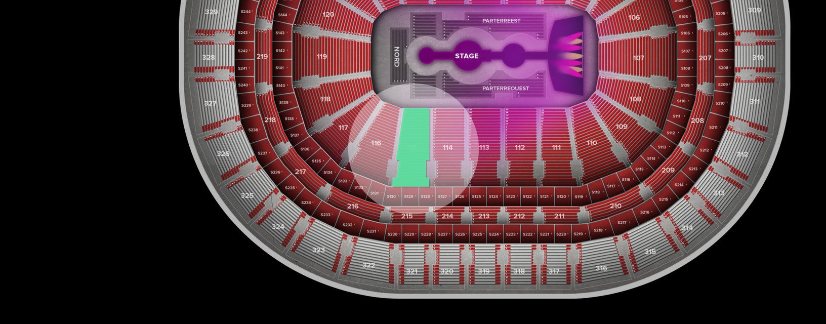 Seat view from Lower