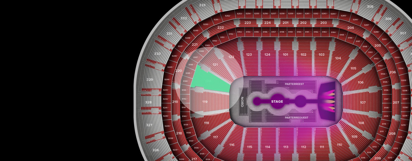 Seat view from Lower