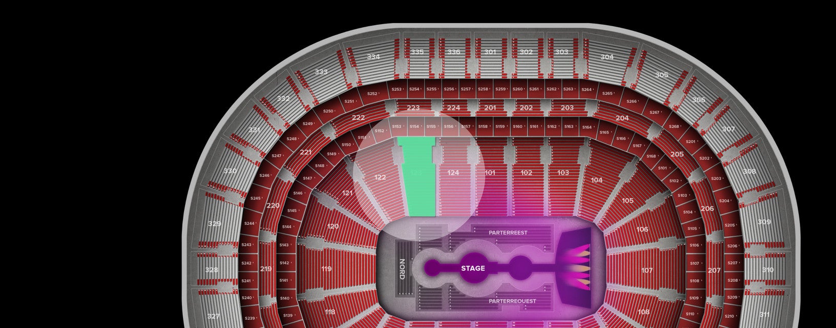 Seat view from Lower