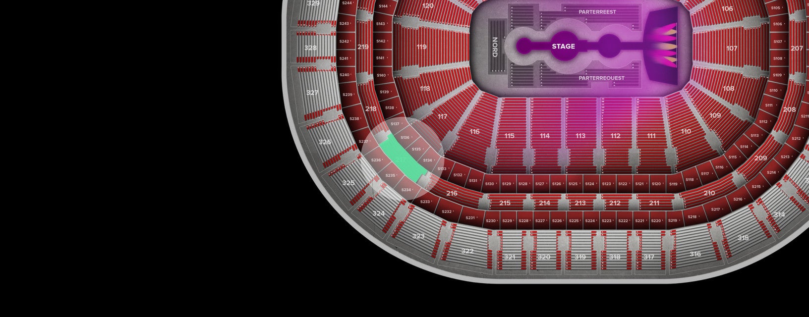 Seat view from Middle