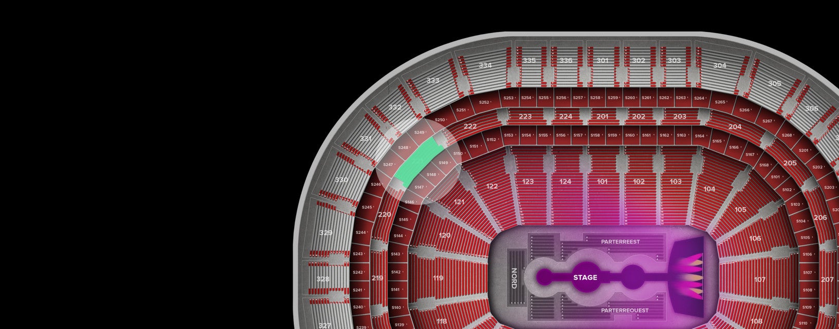 Seat view from Middle