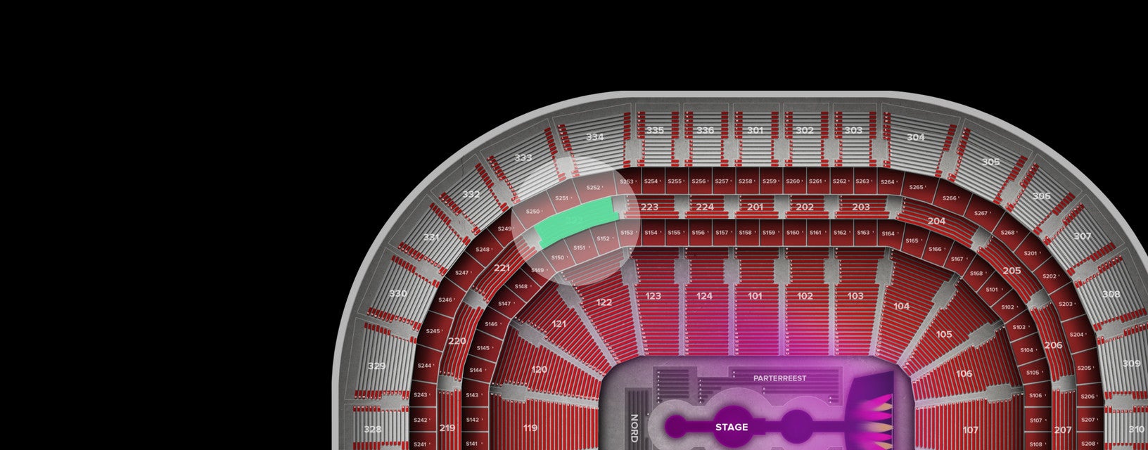 Seat view from Middle