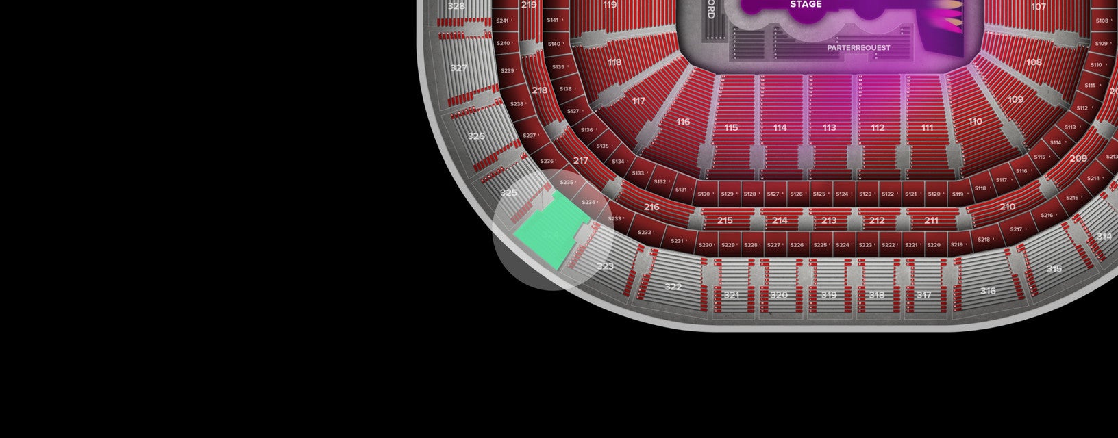 Seat view from Upper