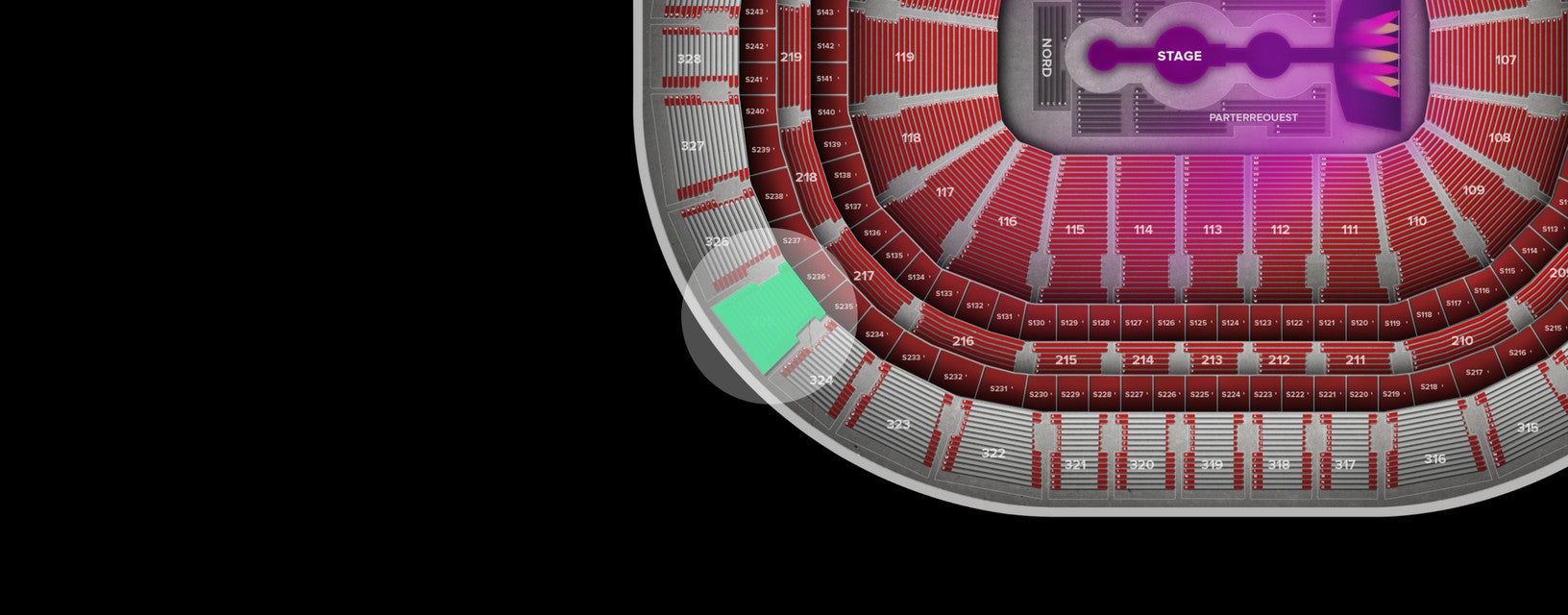 Seat view from Upper