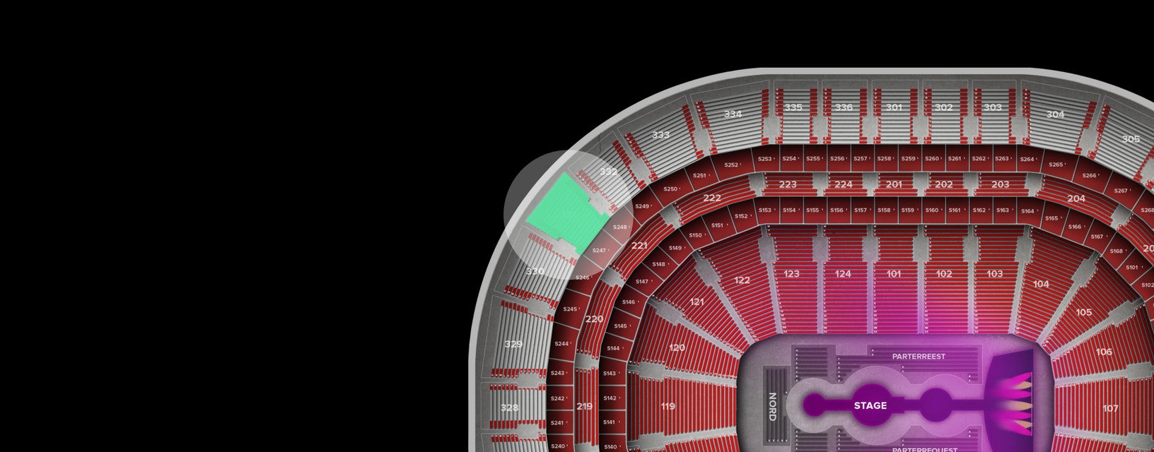 Seat view from Upper