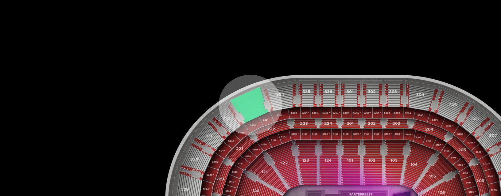 Seat view from Upper