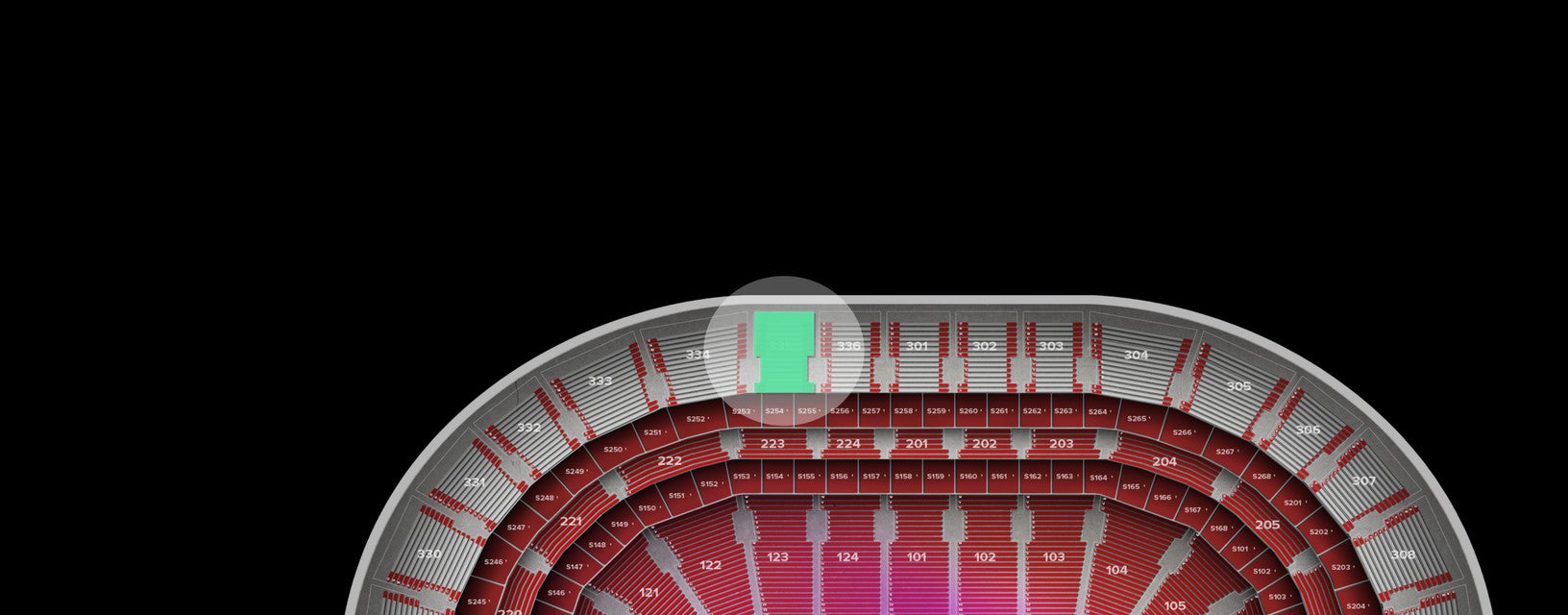 Seat view from Upper
