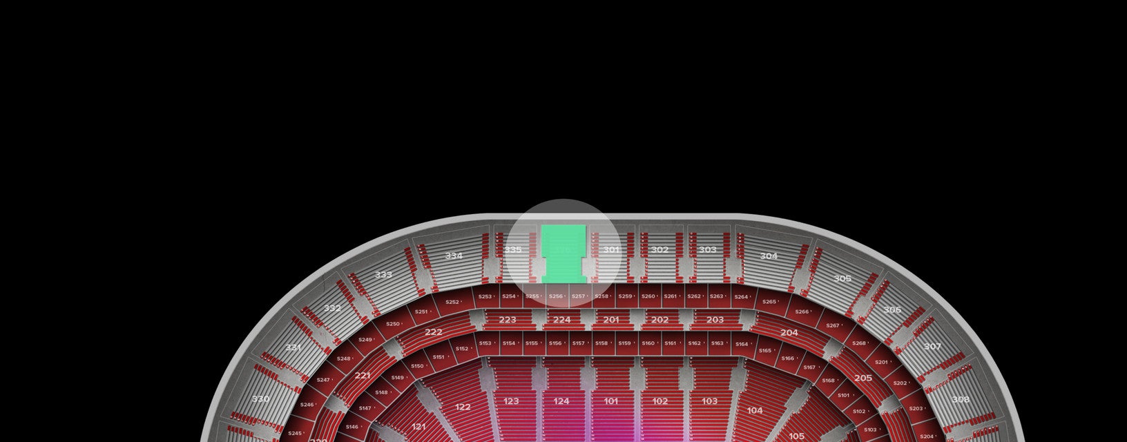 Seat view from Upper