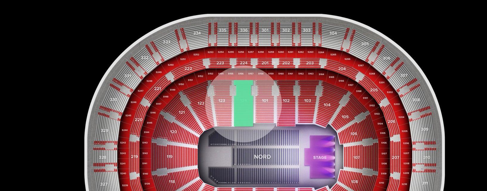 Seat view from Lower