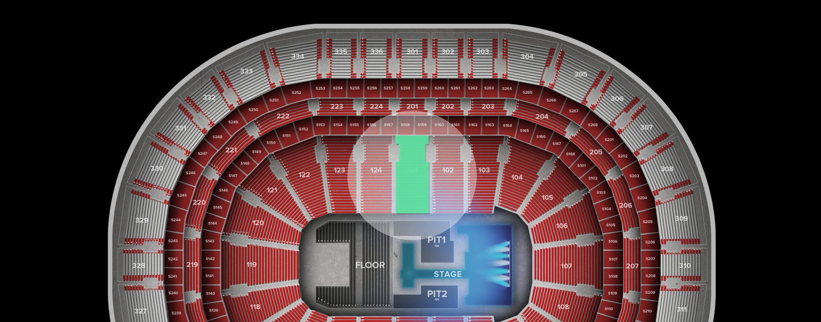Seat view from Lower
