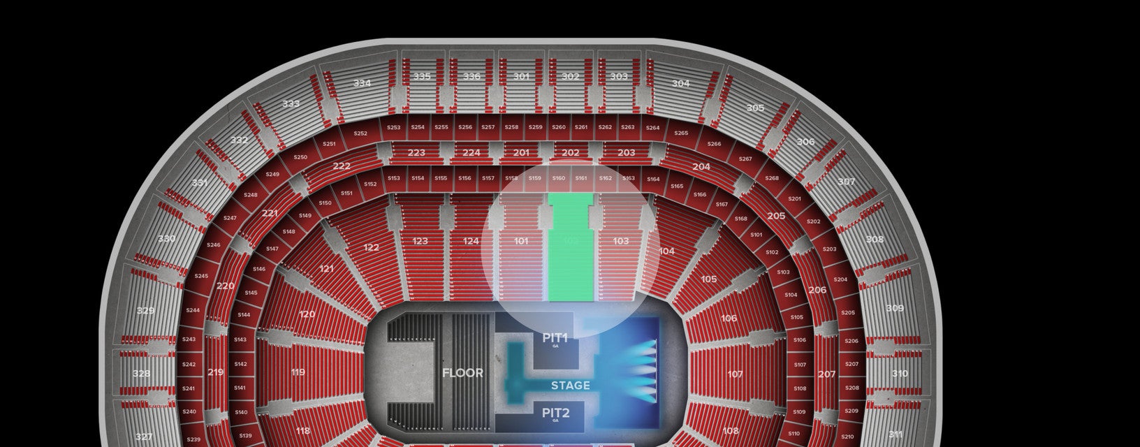 Seat view from Lower