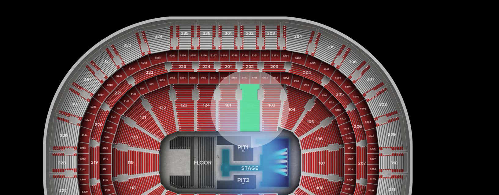 Seat view from Lower