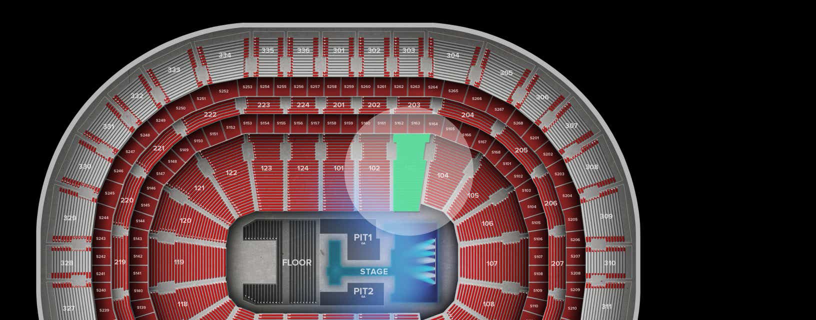 Seat view from Lower