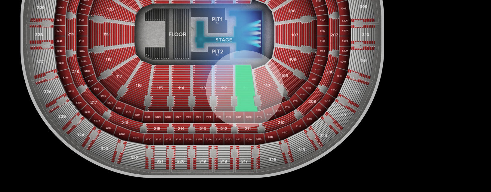 Seat view from Lower