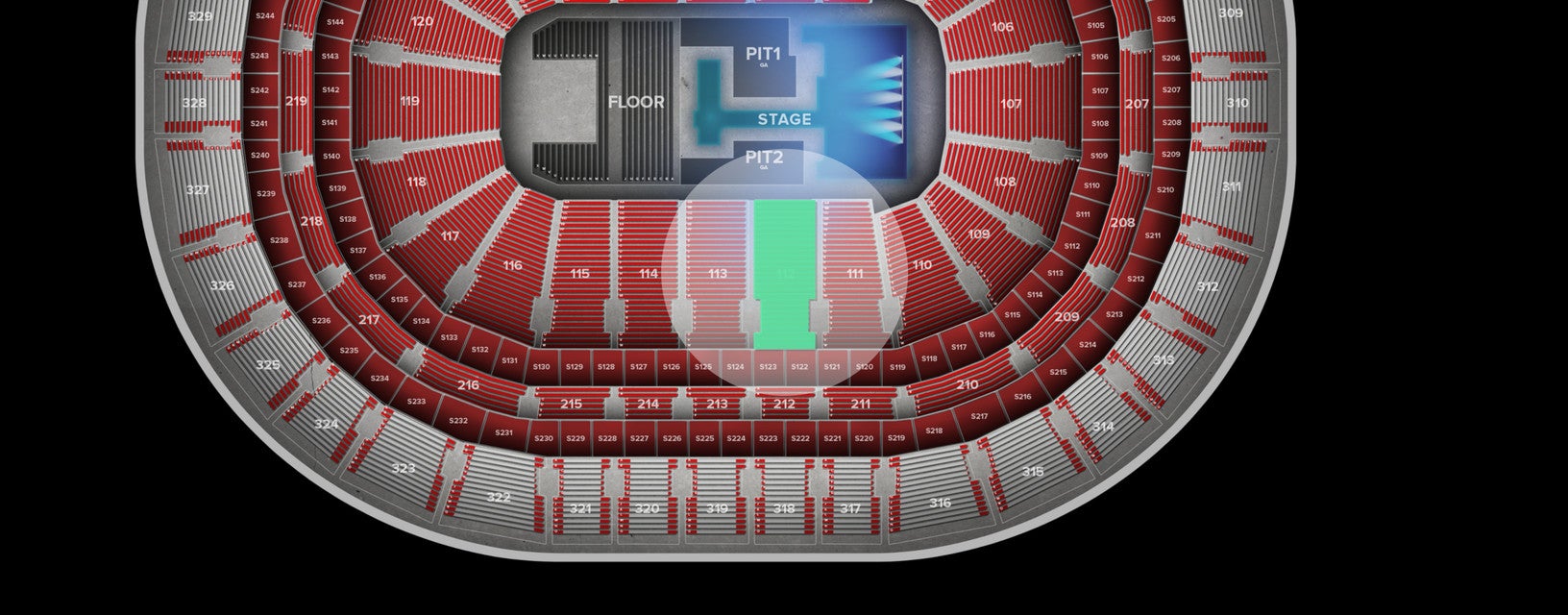 Seat view from Lower
