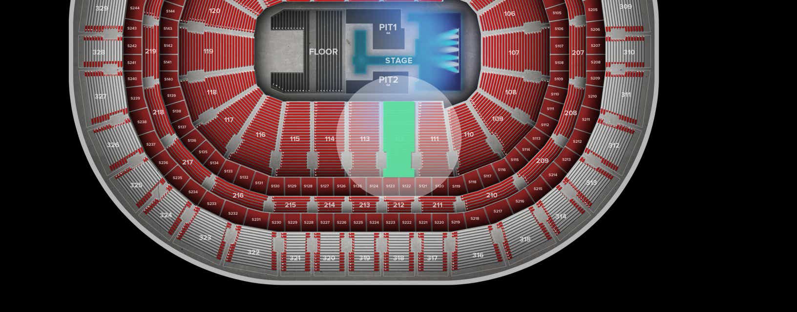 Seat view from Lower