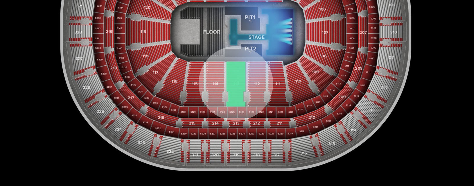 Seat view from Lower