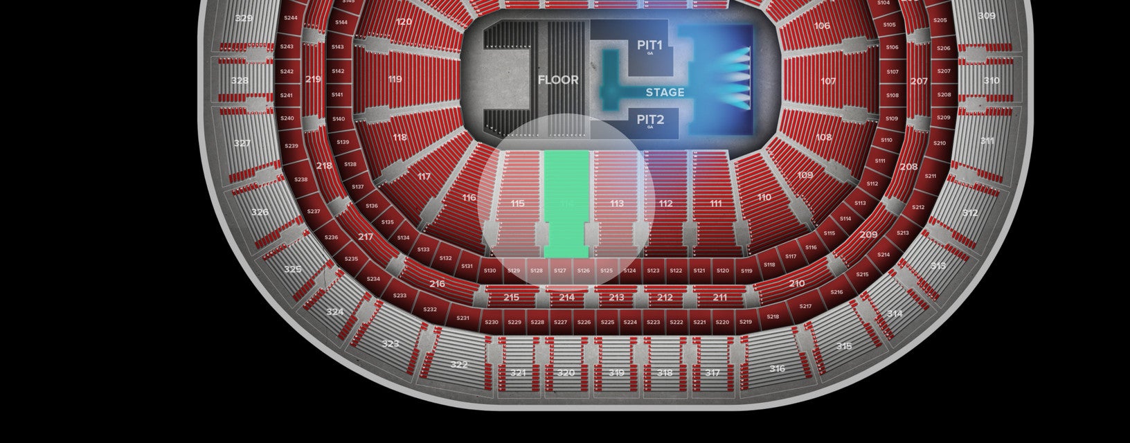 Seat view from Lower