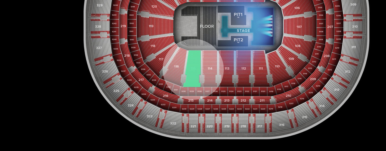 Seat view from Lower
