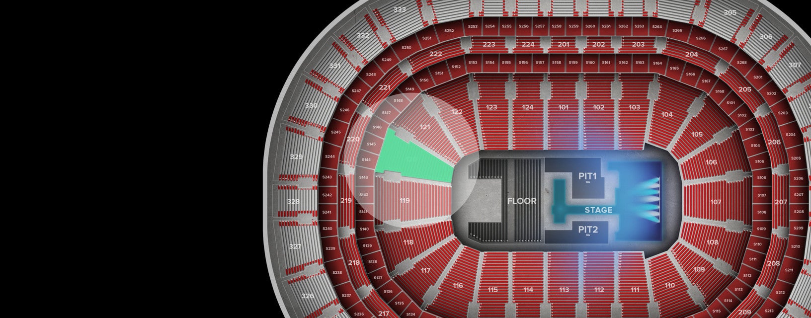 Seat view from Lower