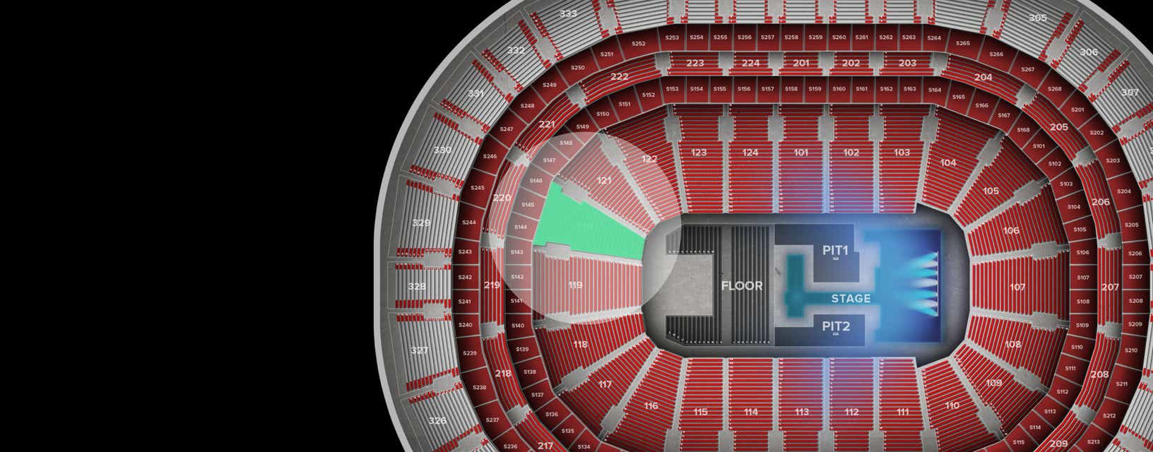 Seat view from Lower