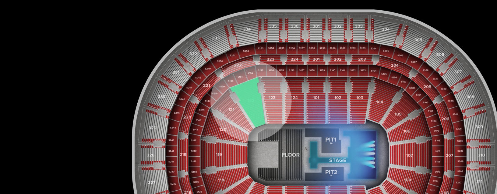 Seat view from Lower