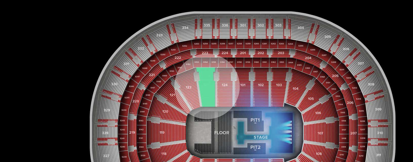 Seat view from Lower