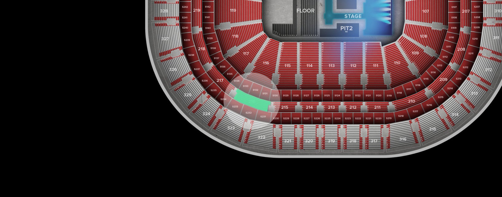 Seat view from Middle