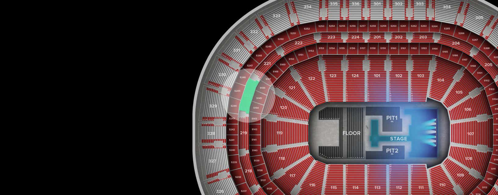 Seat view from Middle