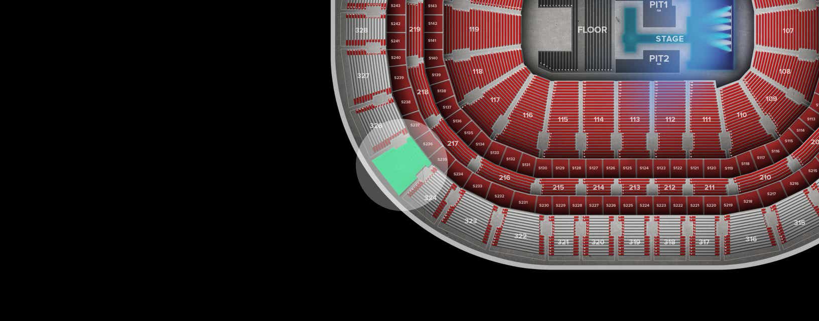 Seat view from Upper