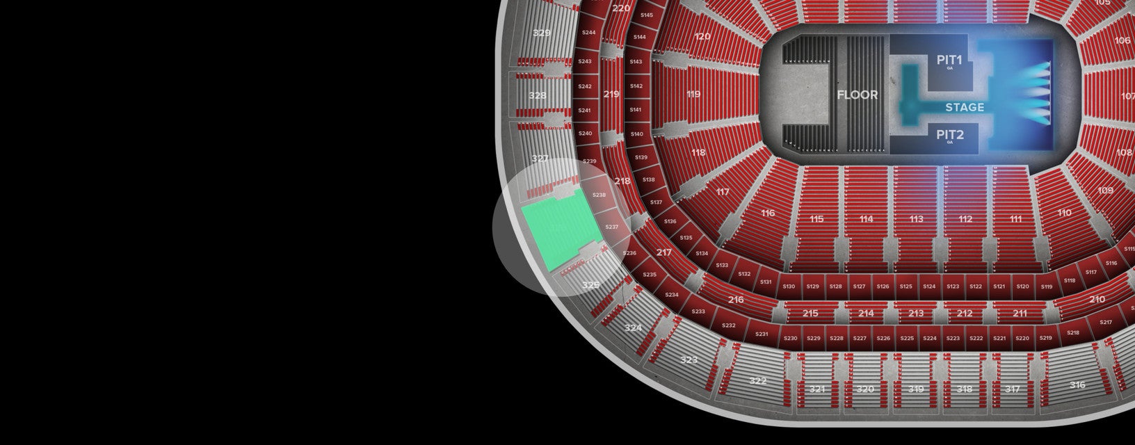Seat view from Upper