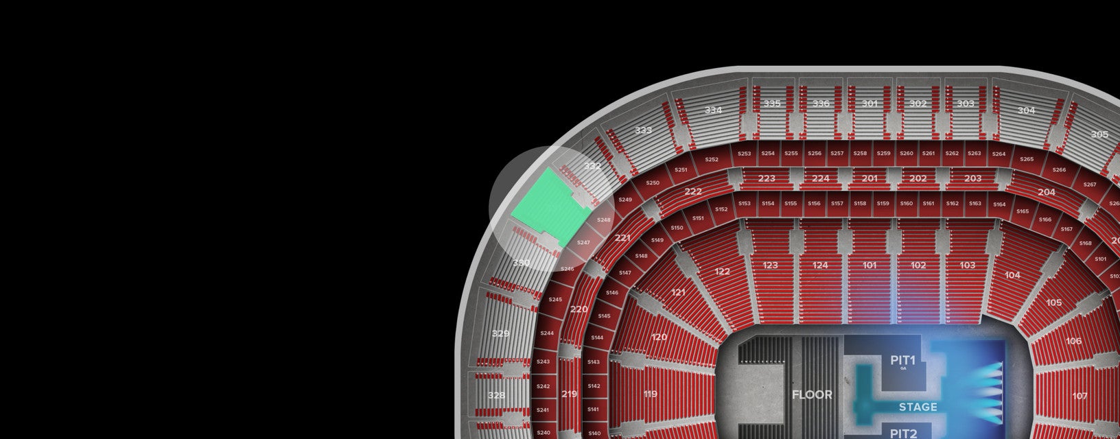 Seat view from Upper