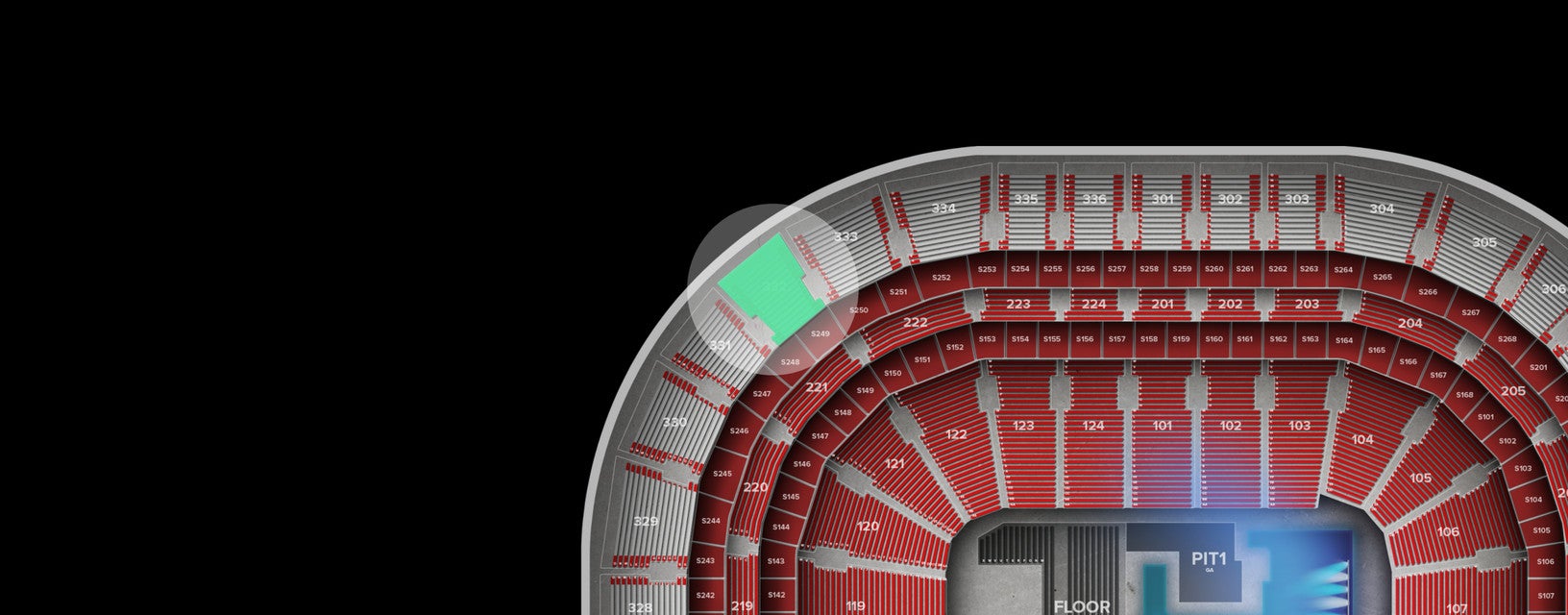 Seat view from Upper