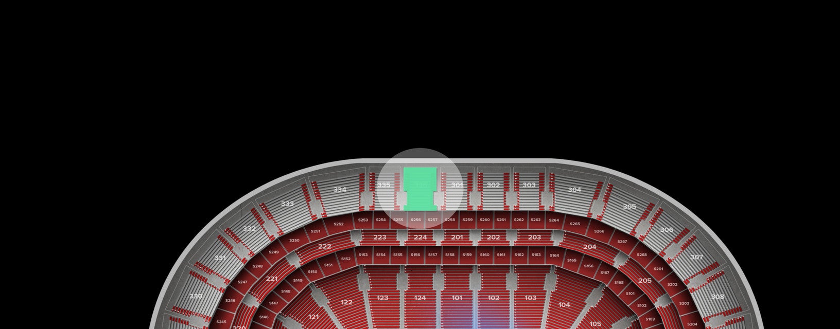 Seat view from Upper