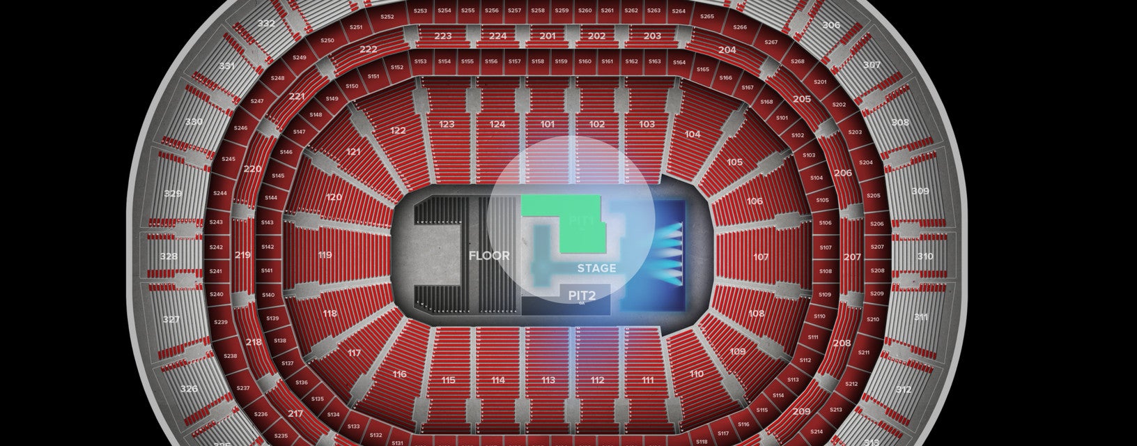 Seat view from PIT