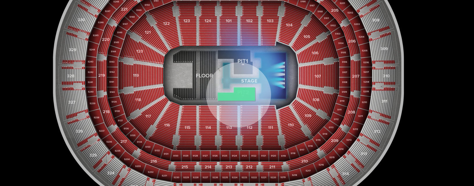 Seat view from PIT