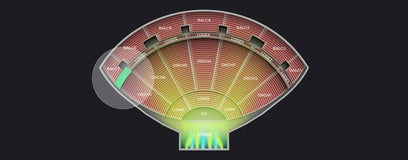 Seat view from Loge