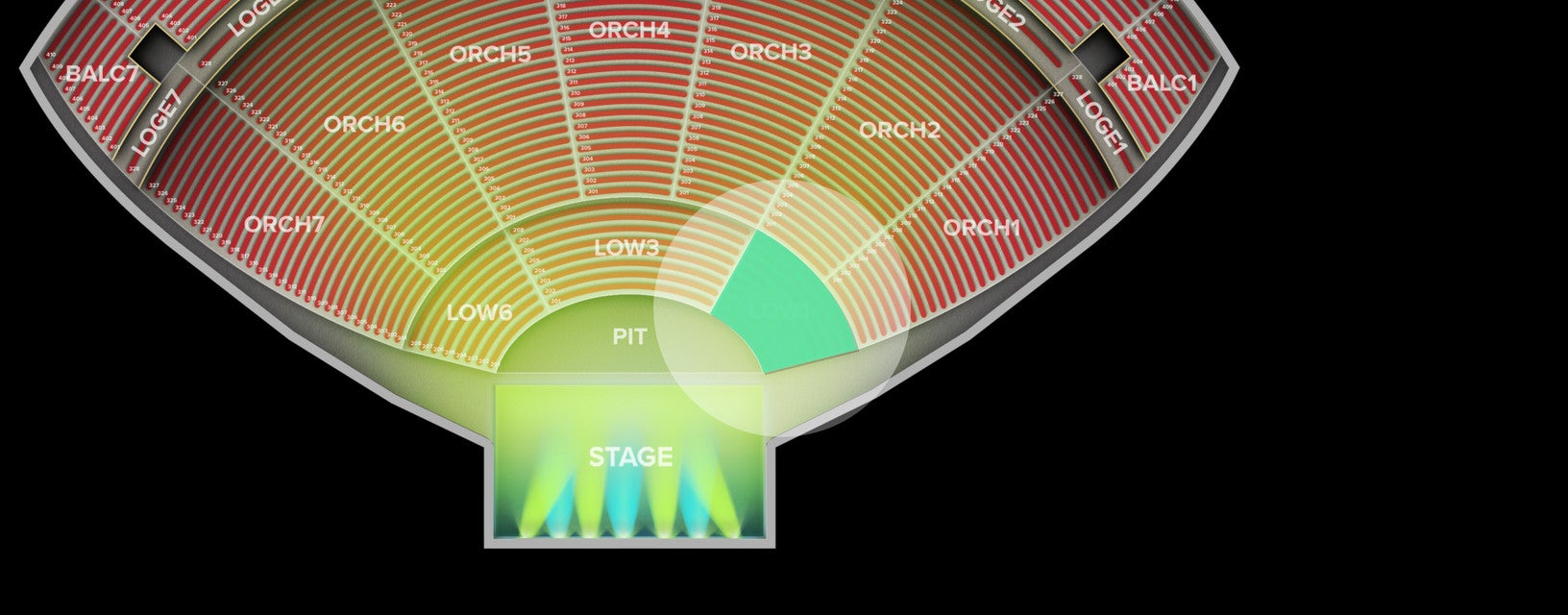 Seat view from Lower