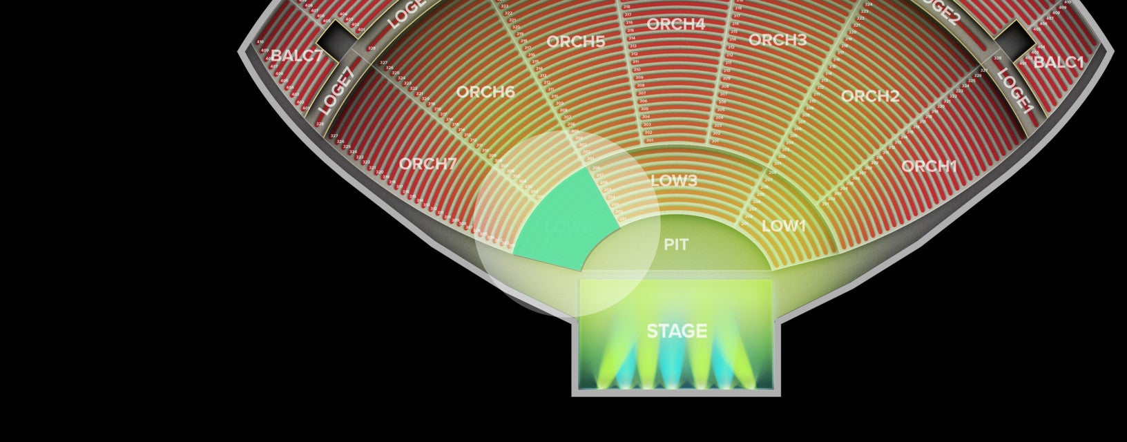 Seat view from Lower