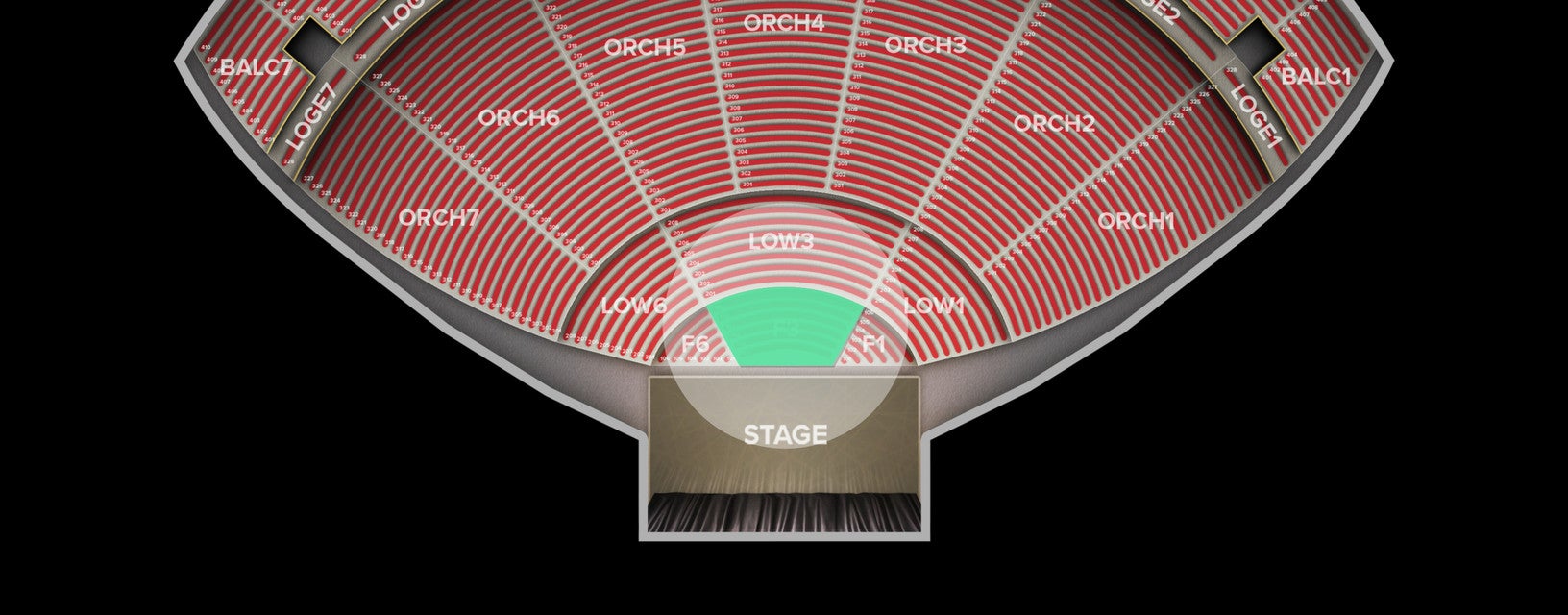 Seat view from Floor