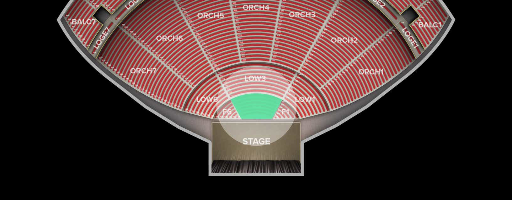 Seat view from Floor