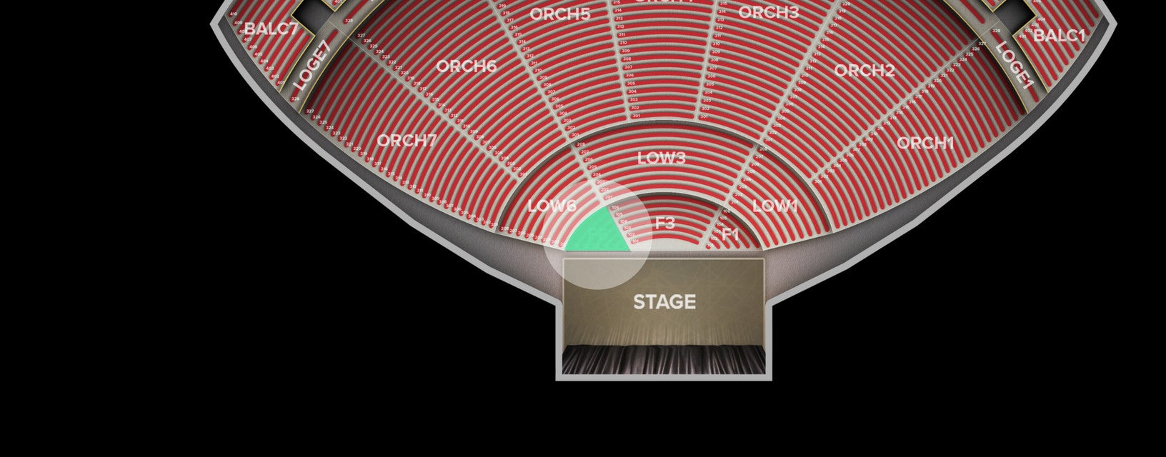 Seat view from Floor
